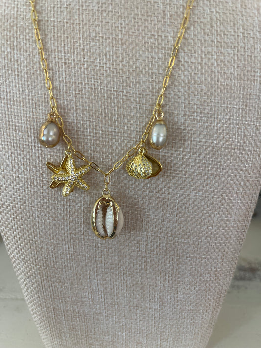 The sloane Charm Necklace